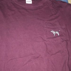 sequin long sleeve victoria’s secret pink top